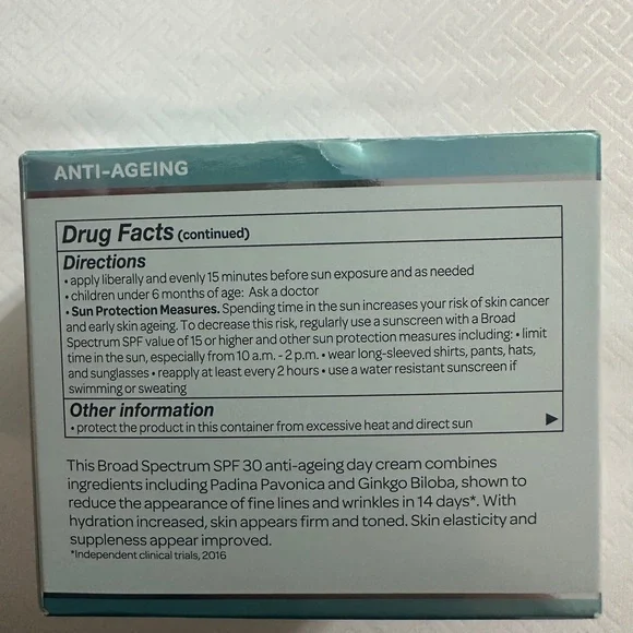 ELEMIS Pro-Collagen Marine Cream SPF 30 - White and Teal - Picture 2 of 2